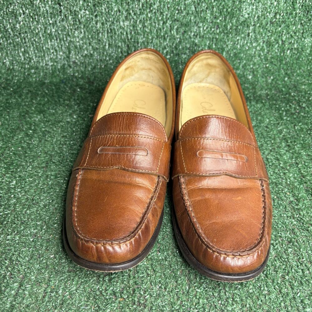 Cole Haan Penny Loafers Leather Slip On Moccasin Classic Brown Womens 11 B - Picture 2 of 13